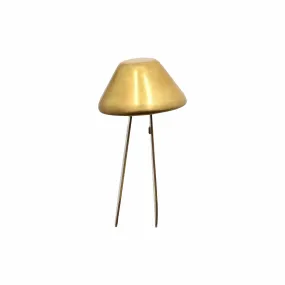 12mm Brass, Cone Handbag Bottom with Prongs, Zinc Alloy, #P-4000-12-BRS
