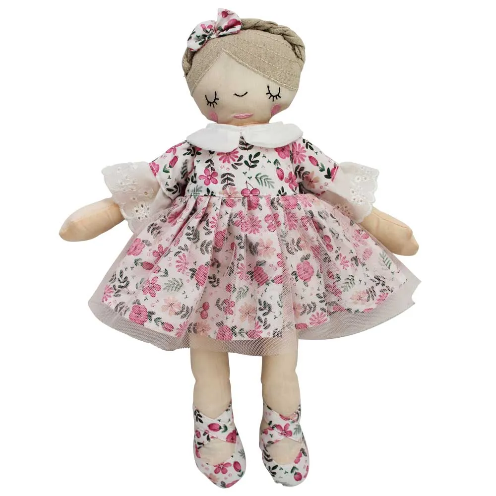 35cm Floral Ballerina Craft Doll