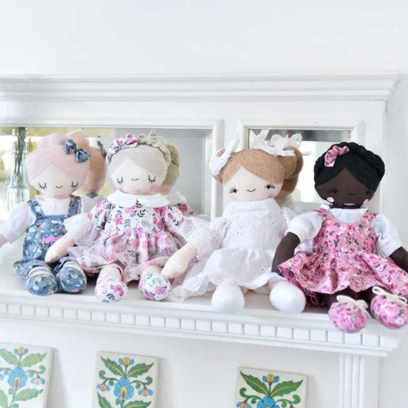 35cm Floral Ballerina Craft Doll