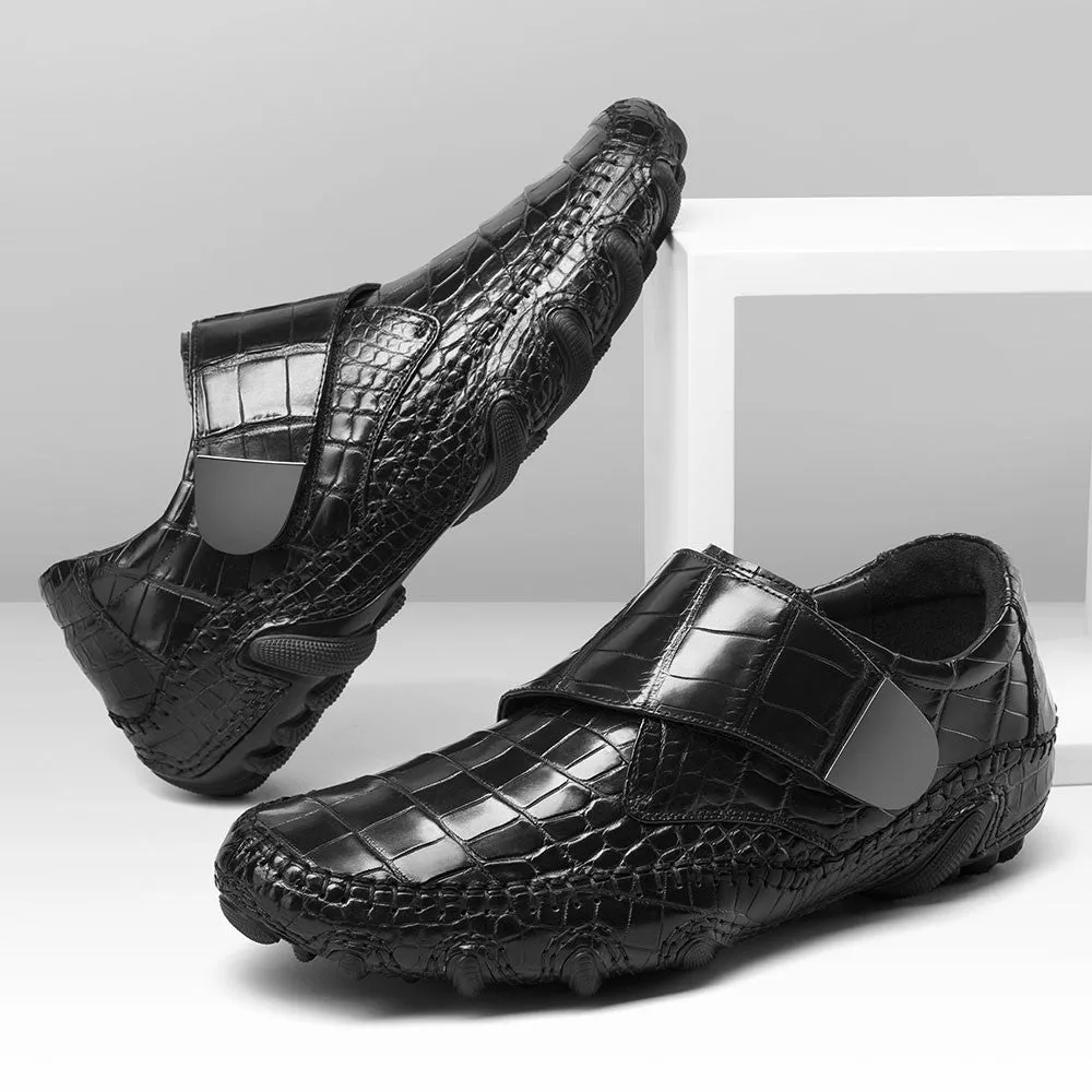 6 CM / 2.36 Inches CMR CHAMARIPA height increasing shoes for men invisible heel crocodile leather formal shoes