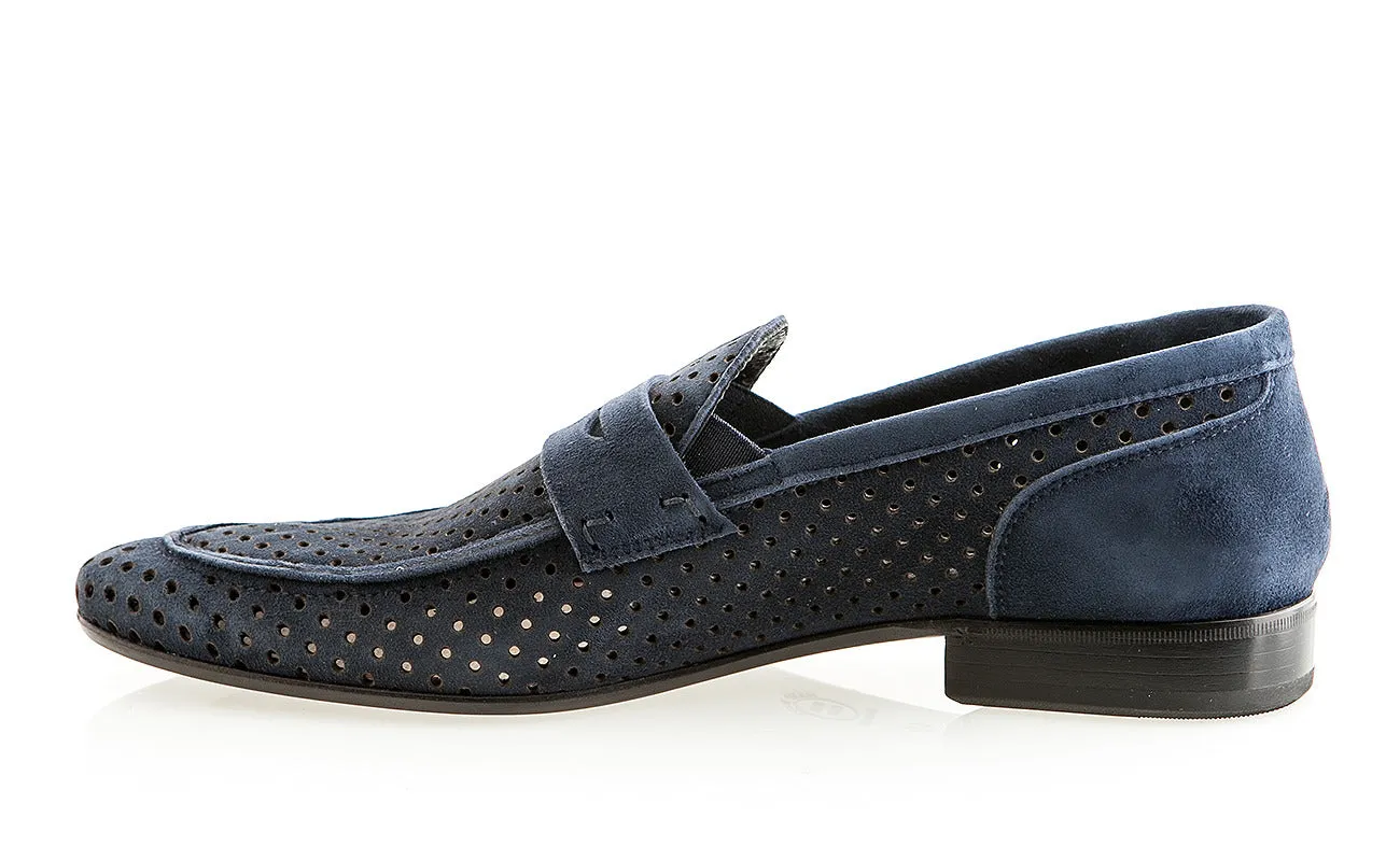 6311 Luigi Traini Shoes / Blue