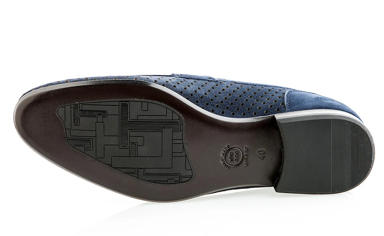6311 Luigi Traini Shoes / Blue