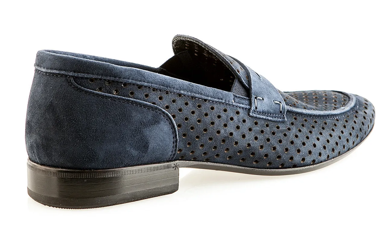 6311 Luigi Traini Shoes / Blue