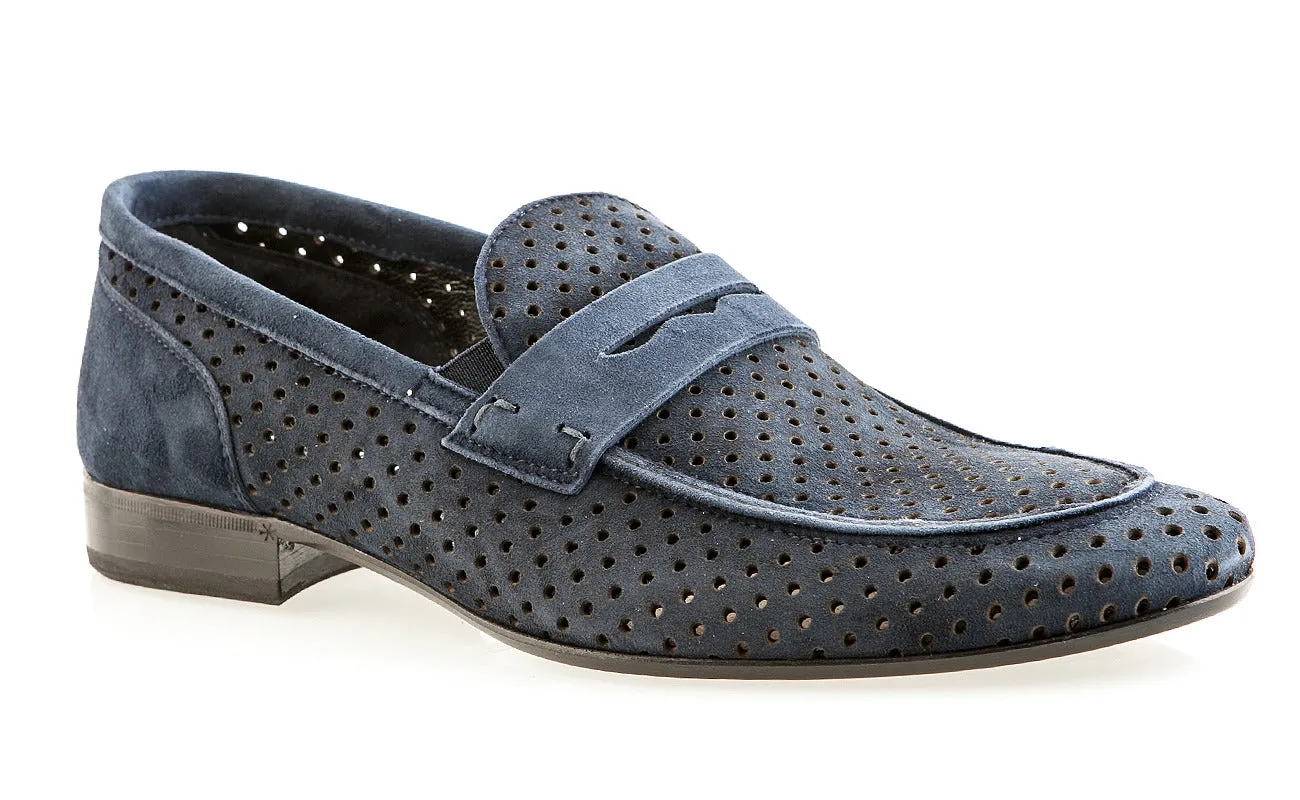 6311 Luigi Traini Shoes / Blue