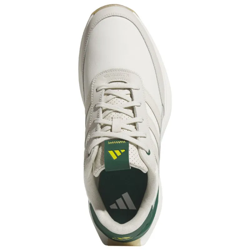 Adidas S2G SL Leather Golf Shoes - Off White/Alumina/Collegiate Green