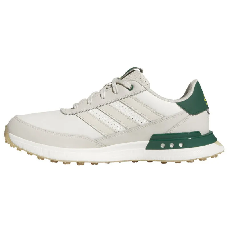 Adidas S2G SL Leather Golf Shoes - Off White/Alumina/Collegiate Green