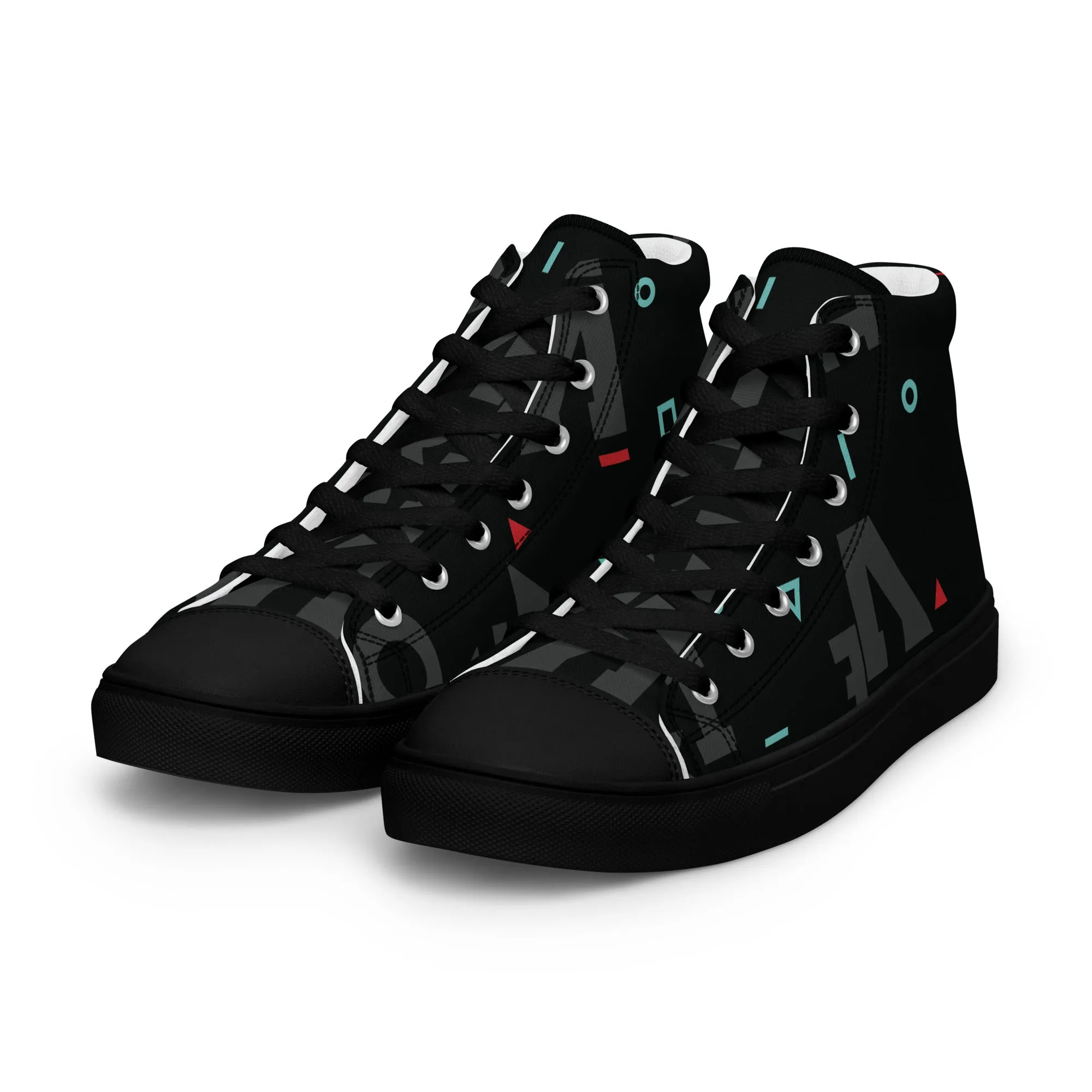 AFRICA IS THE FUTURE Men’s High Top Canvas Shoes