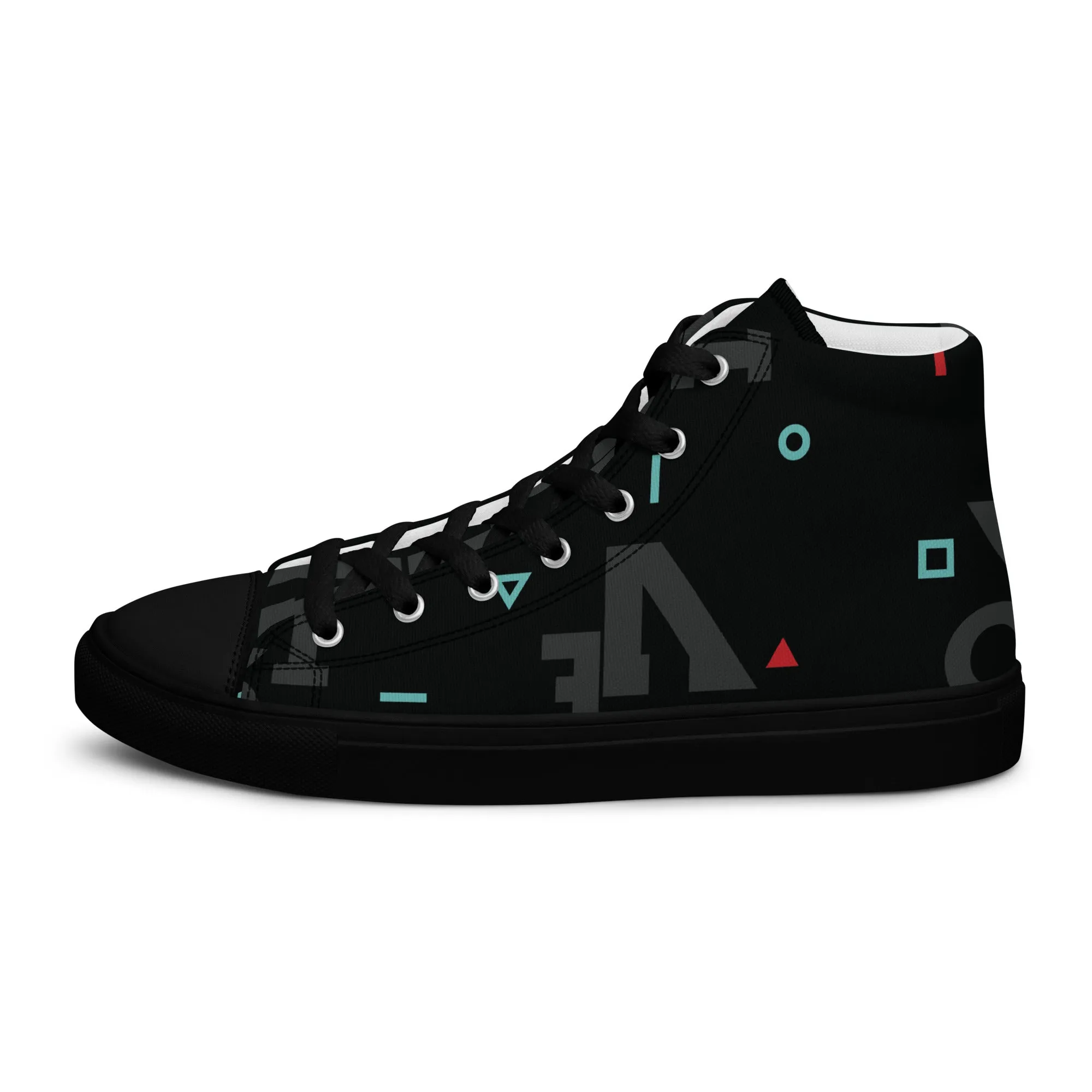 AFRICA IS THE FUTURE Men’s High Top Canvas Shoes