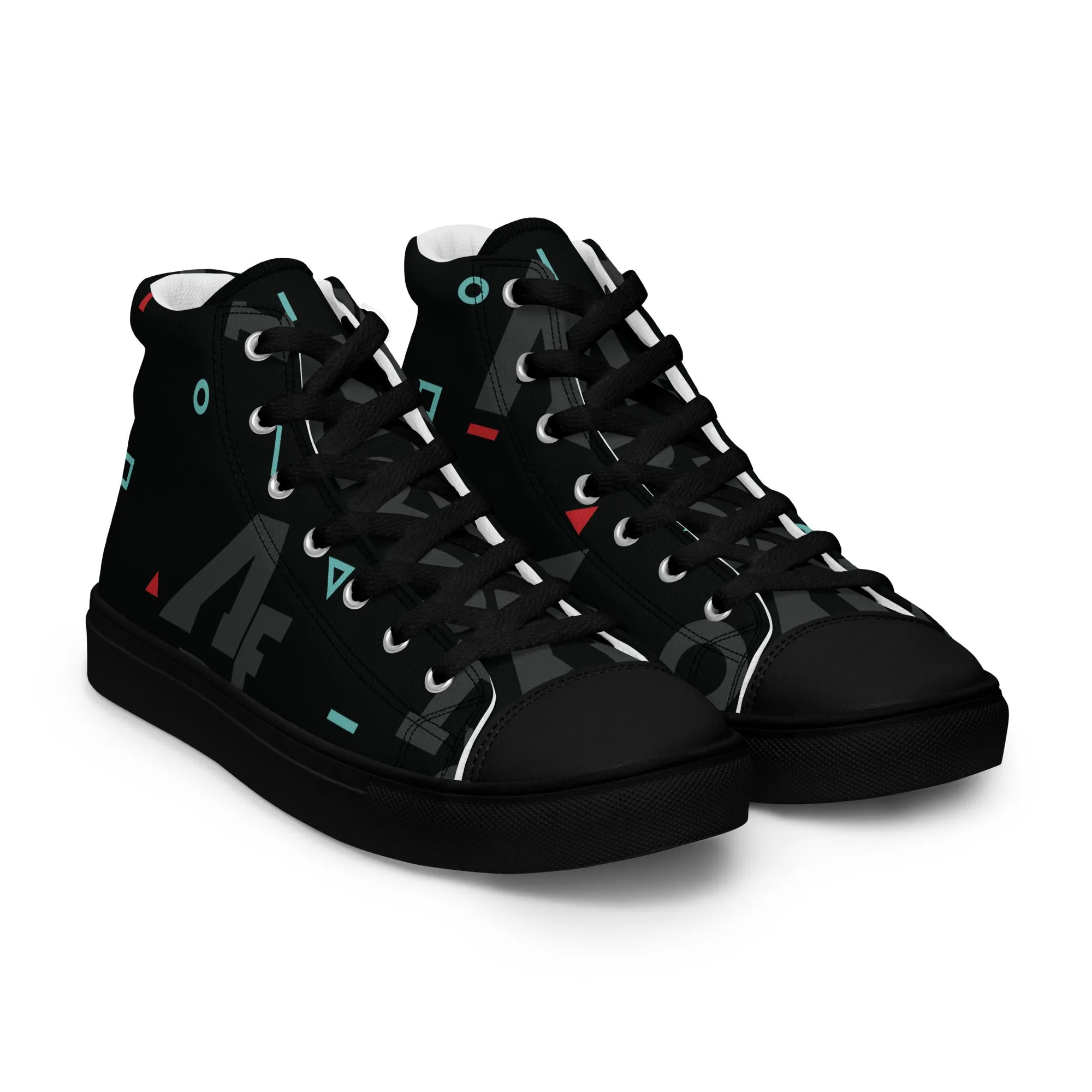 AFRICA IS THE FUTURE Men’s High Top Canvas Shoes