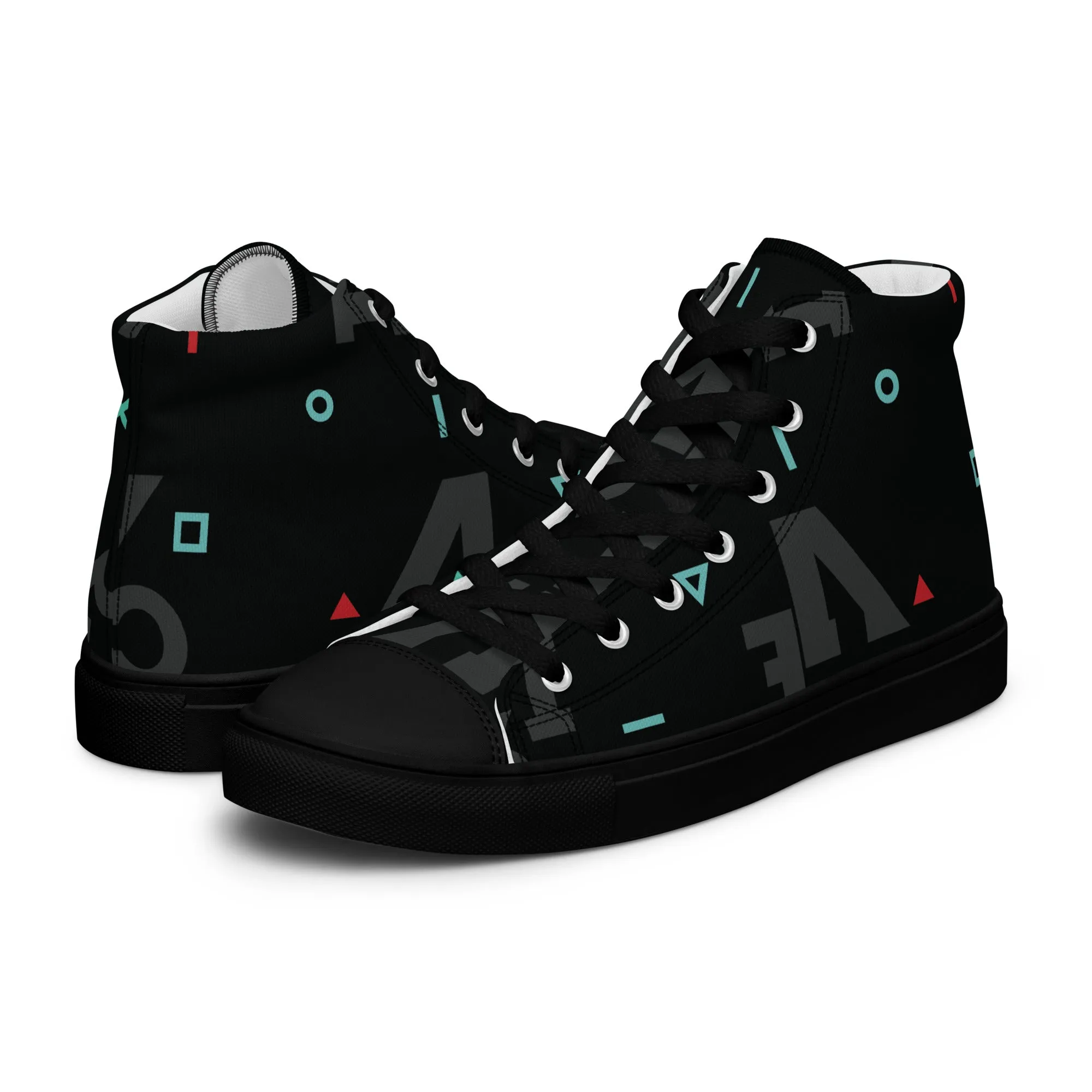 AFRICA IS THE FUTURE Men’s High Top Canvas Shoes
