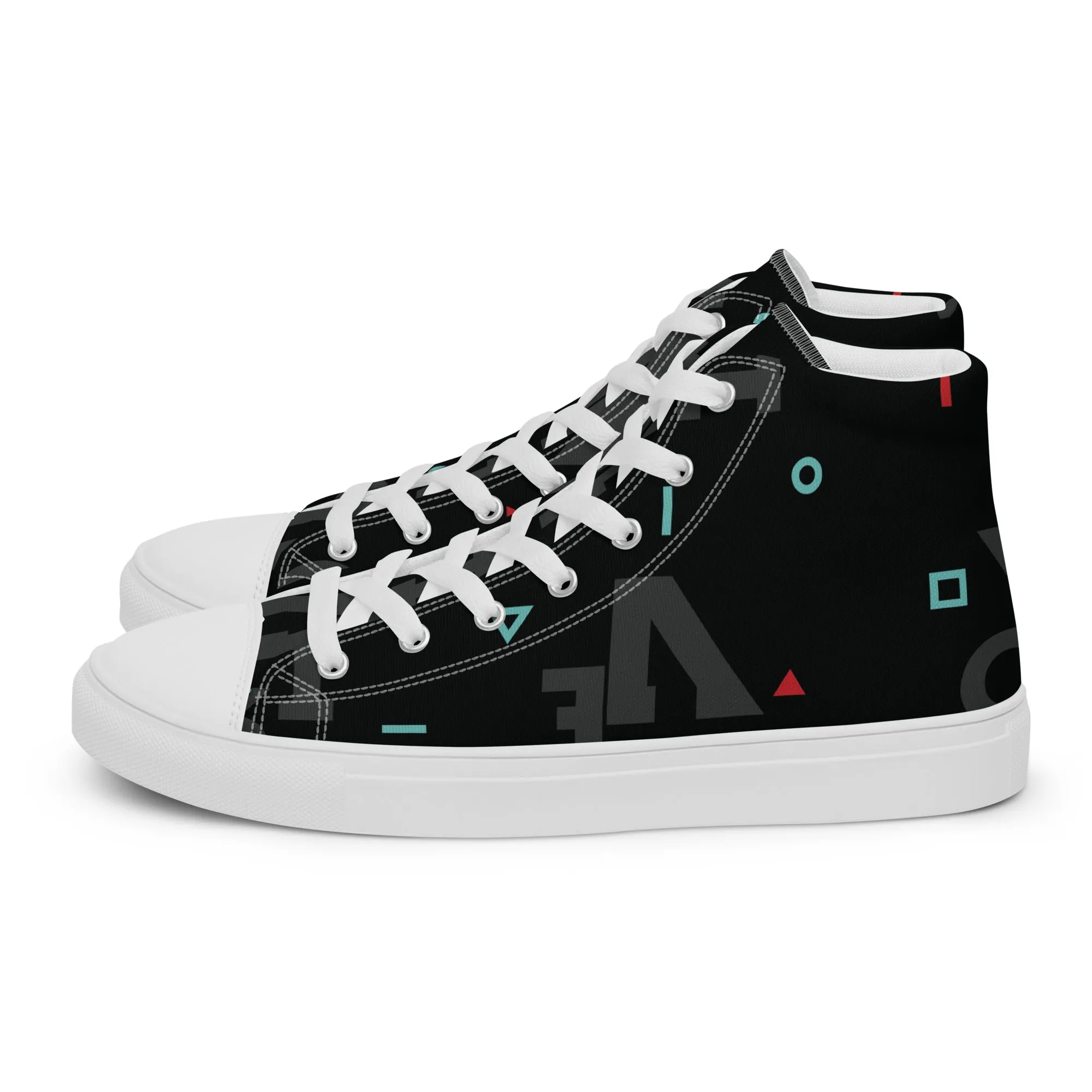 AFRICA IS THE FUTURE Men’s High Top Canvas Shoes