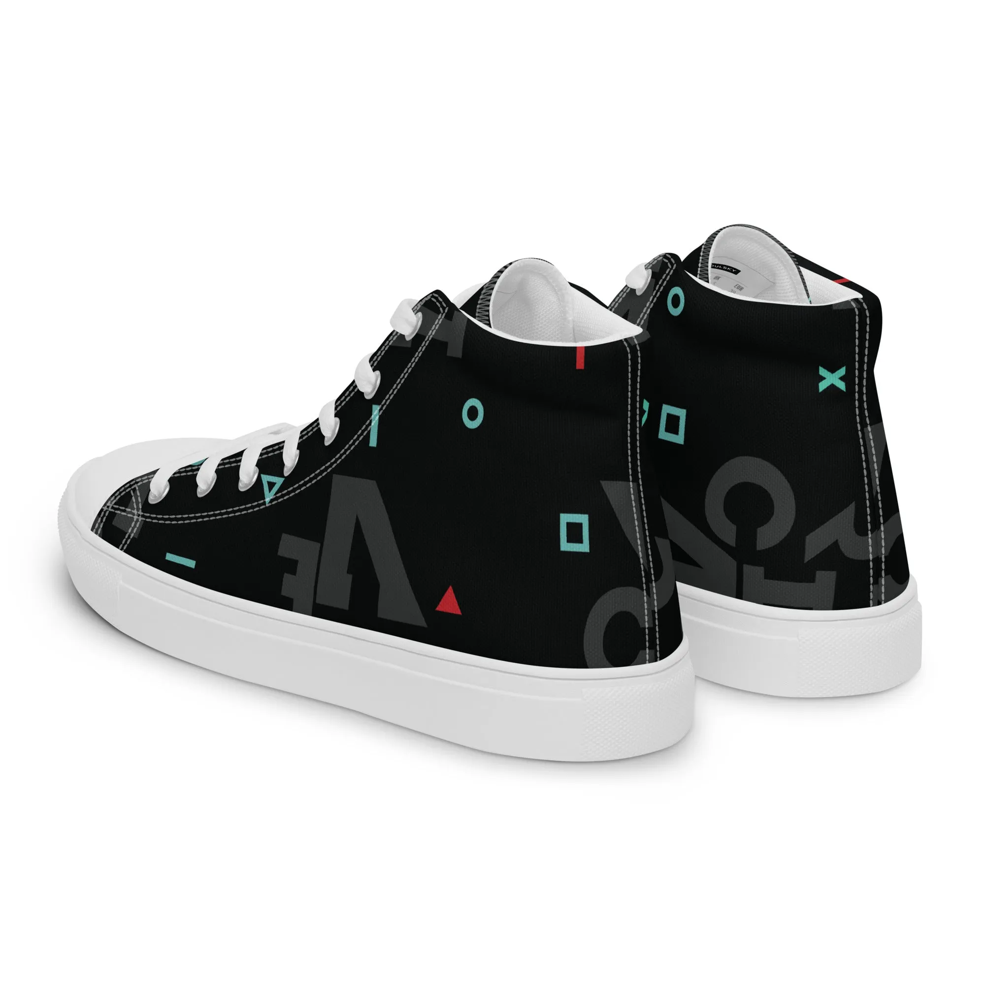 AFRICA IS THE FUTURE Men’s High Top Canvas Shoes