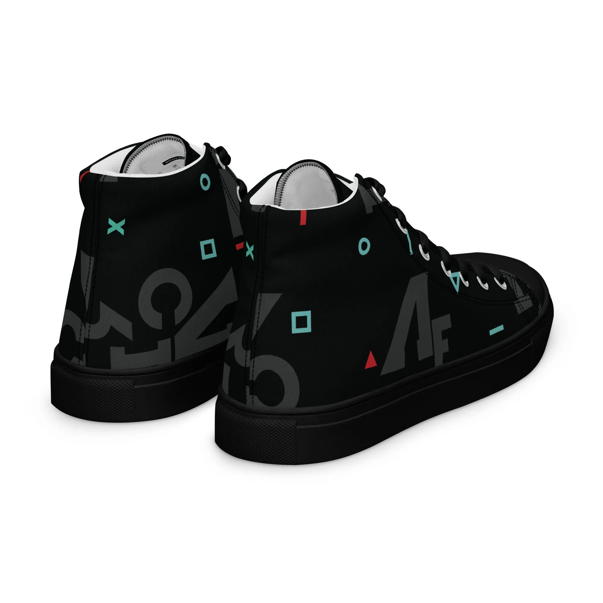 AFRICA IS THE FUTURE Men’s High Top Canvas Shoes