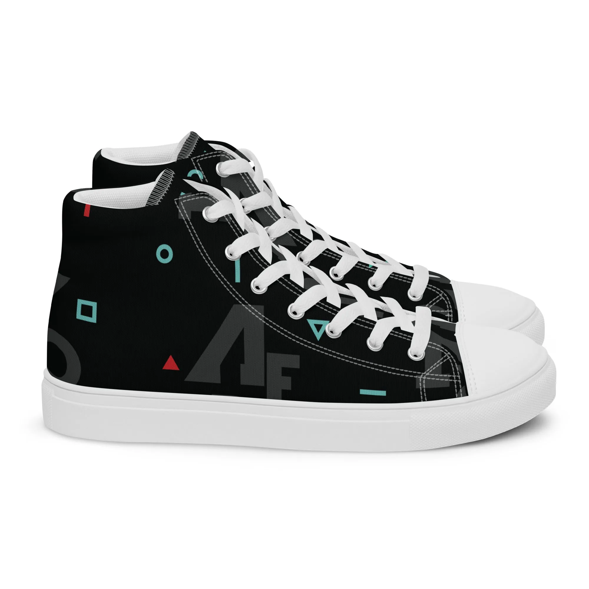AFRICA IS THE FUTURE Men’s High Top Canvas Shoes