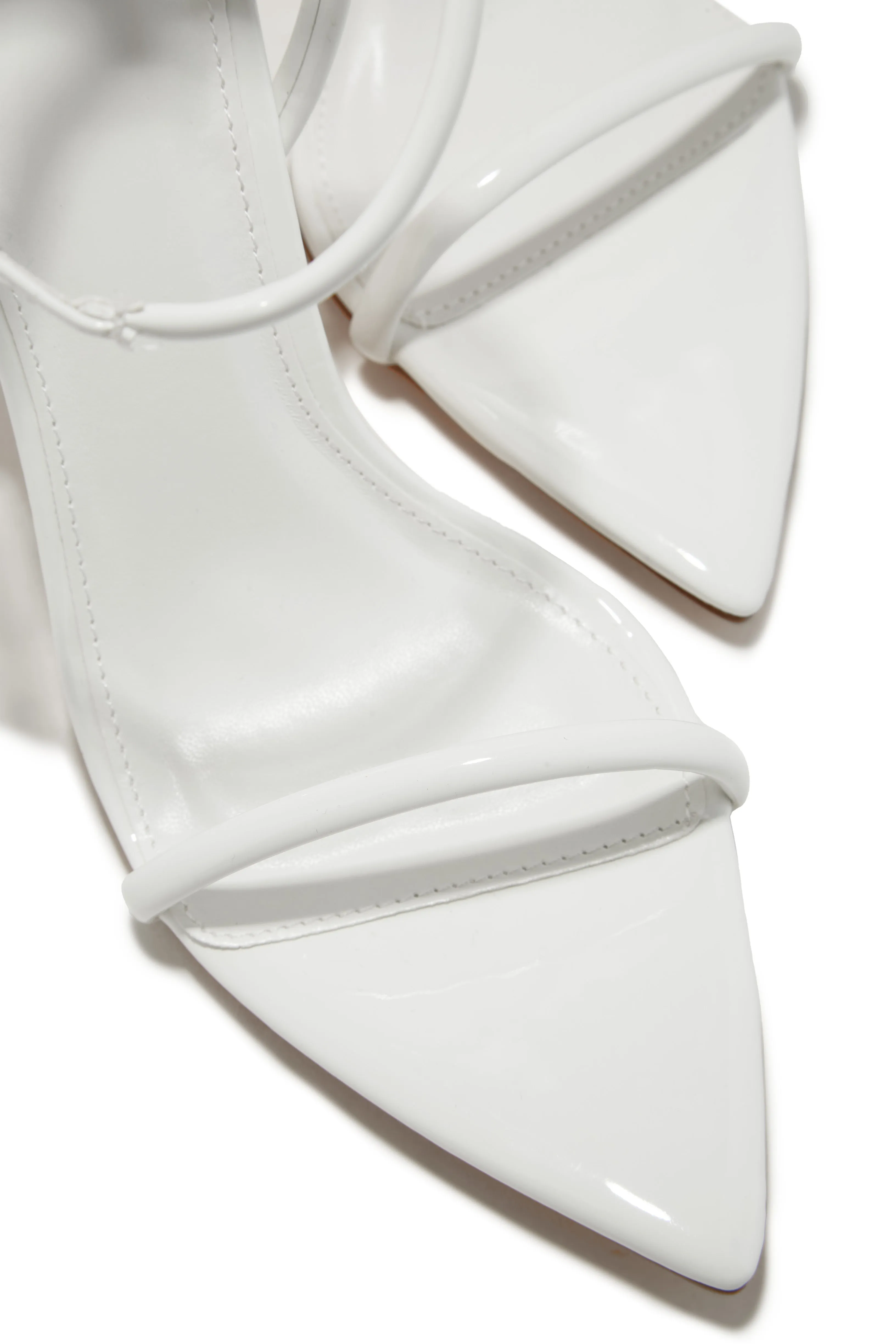 Anezia Single Sole High Heels - White