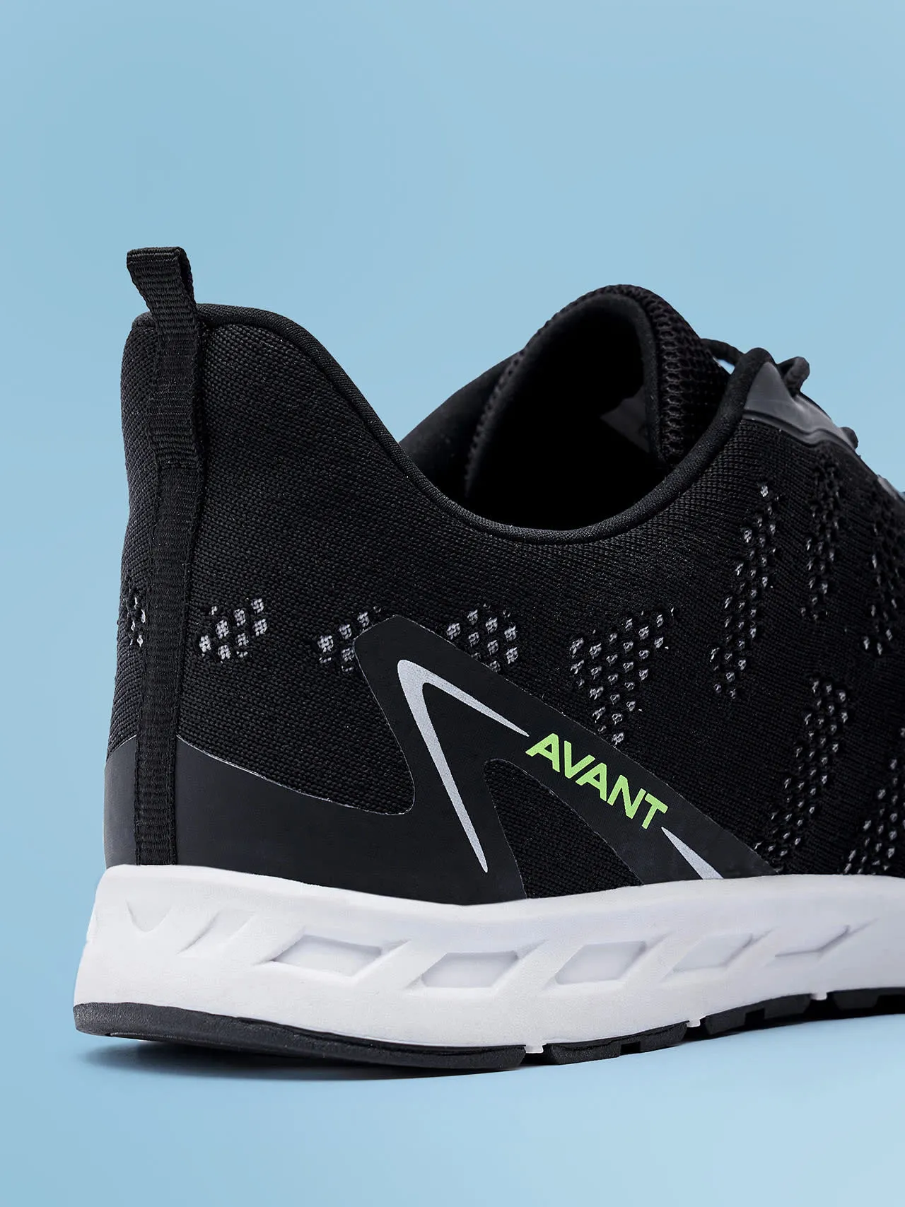 Avant Men's Hurricane Running and Training Shoes- Black/White