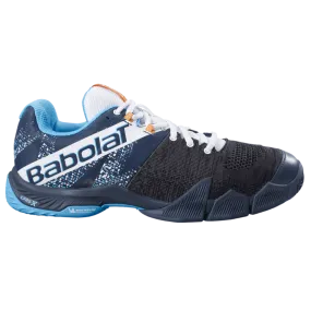 Babolat Men's Movea Padel and Tennis Shoes in Grey/Scuba Blue