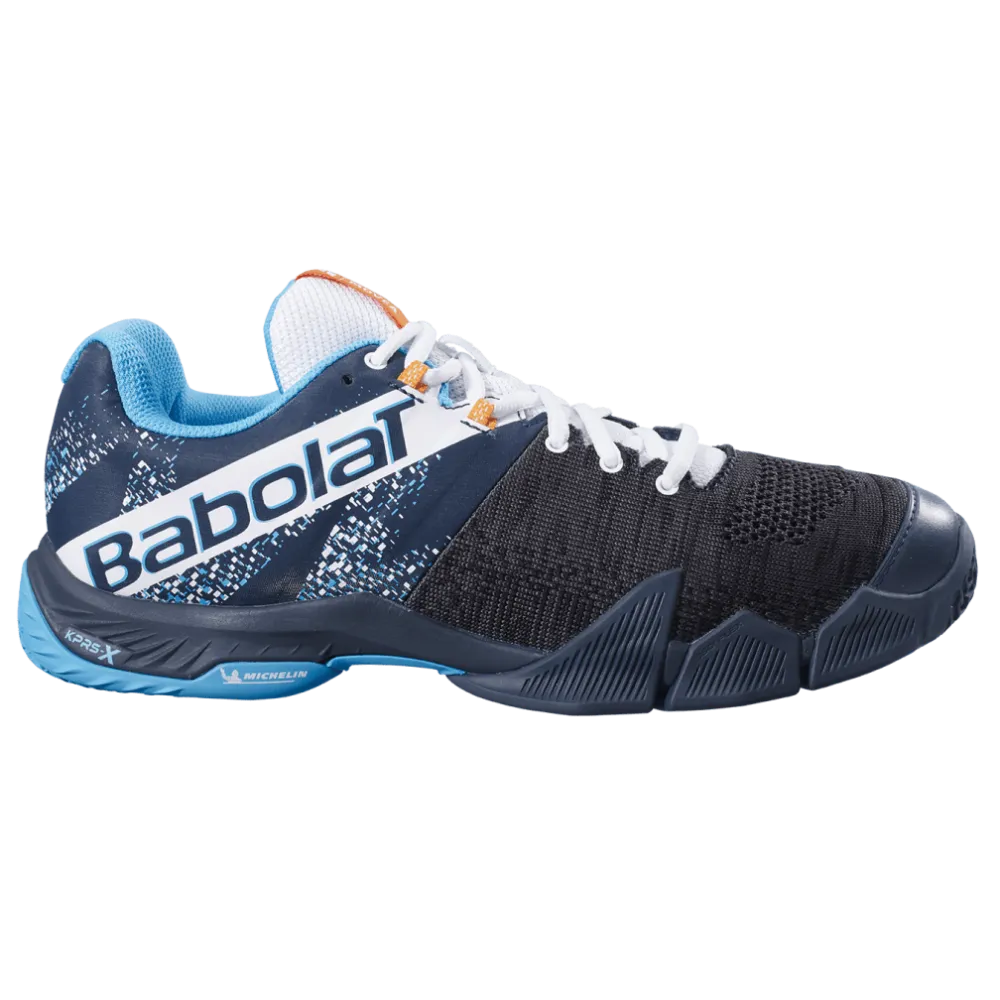 Babolat Men's Movea Padel and Tennis Shoes in Grey/Scuba Blue
