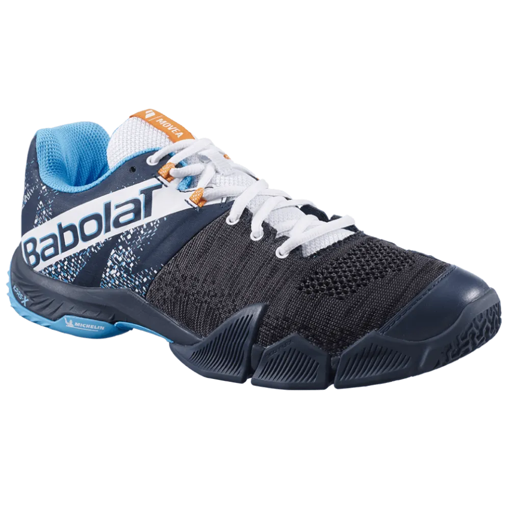Babolat Men's Movea Padel and Tennis Shoes in Grey/Scuba Blue