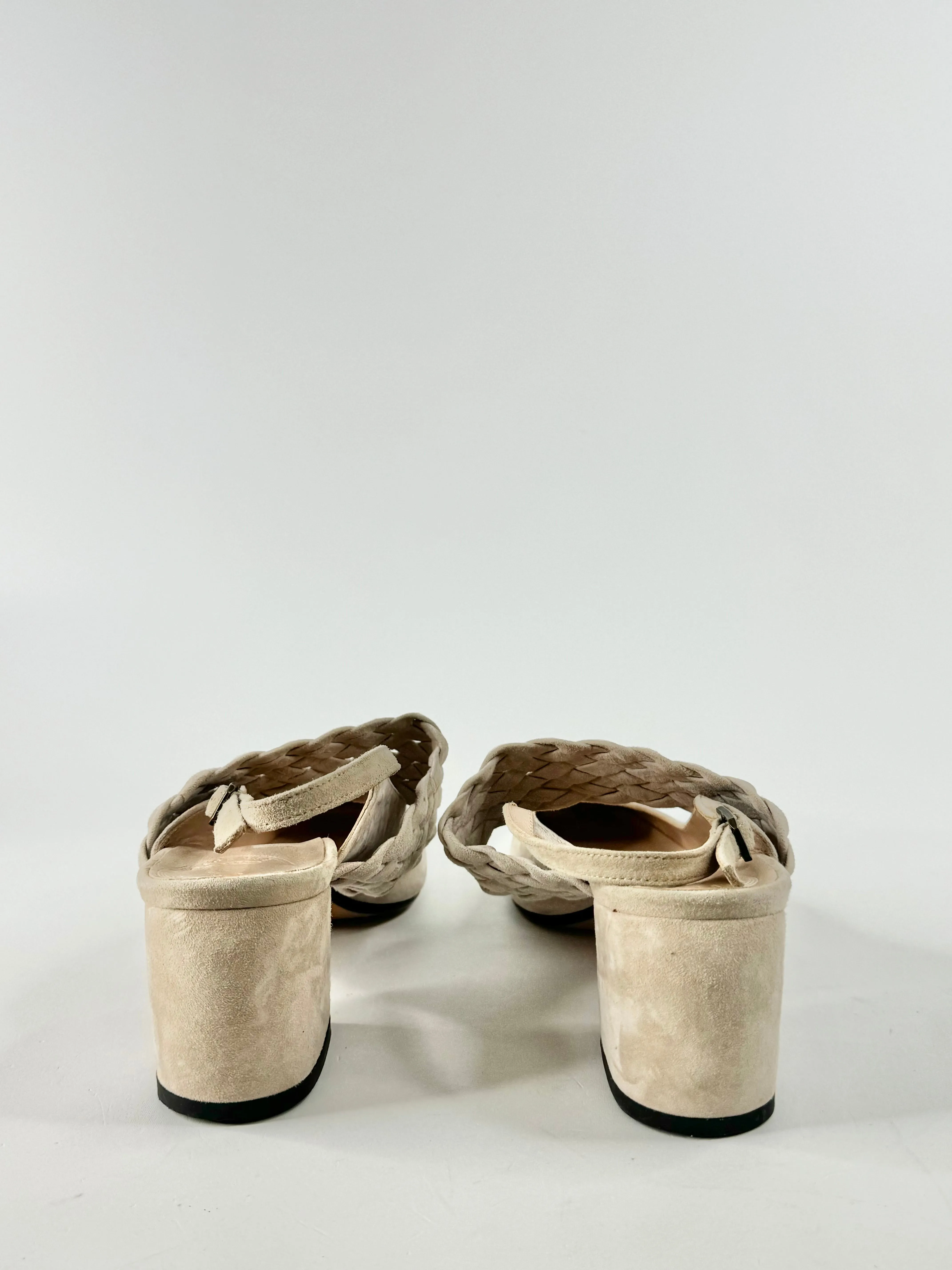 Beau Coops Buff Suede Heels - EU39