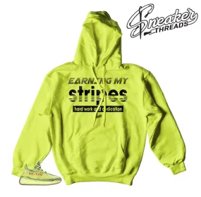 Boost Frozen Yellow Earning My Stripes Hoody