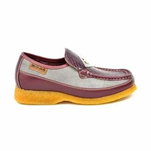 British Walkers Power Men's Burgundy and Gray Snake Skin Leather