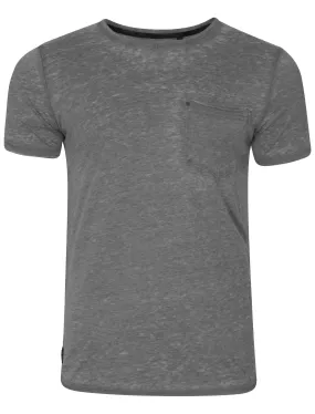 Burn3 Burnout T-Shirt in Raven Grey - Dissident