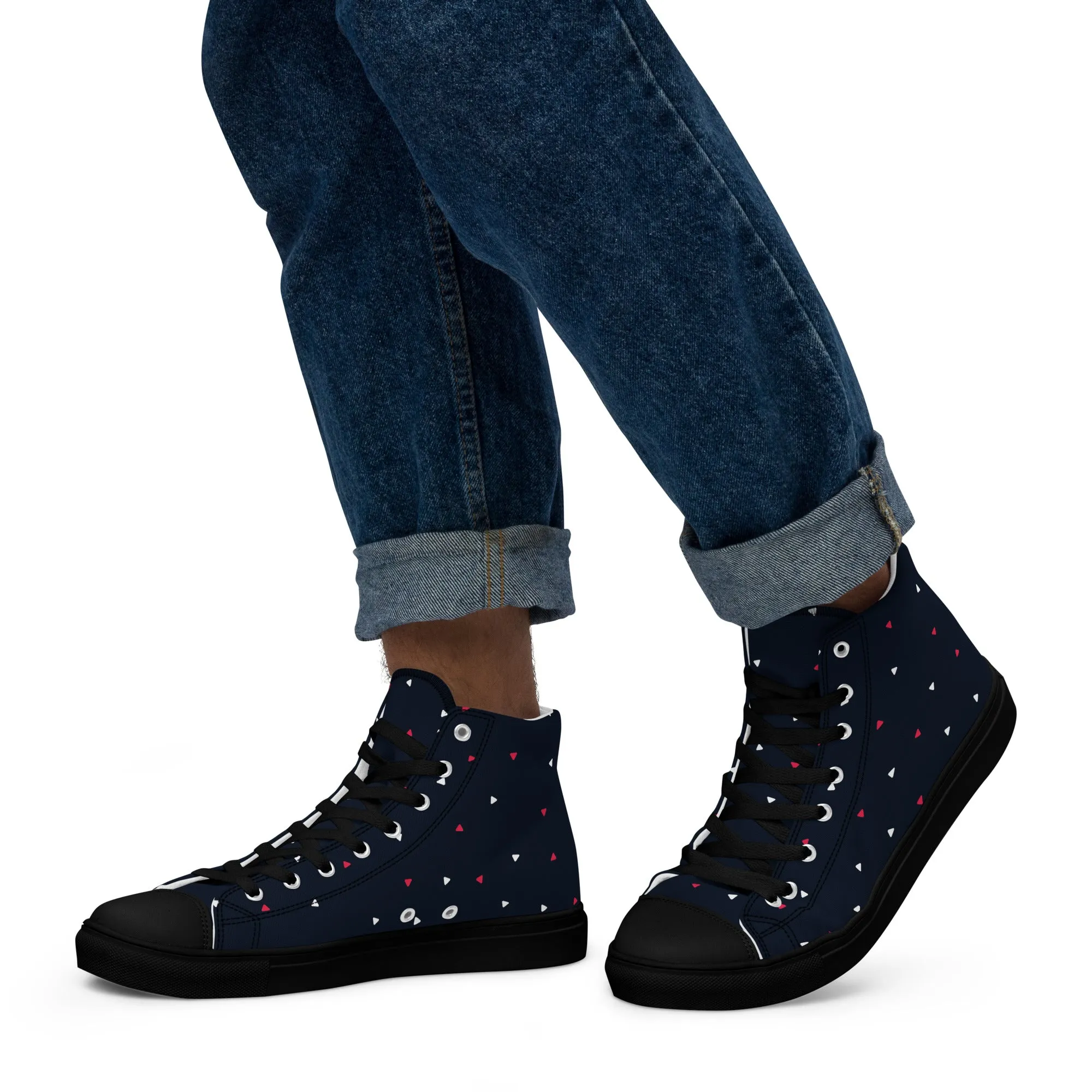 CELEBRATE GOOD TIMES Men’s High Top Canvas Shoes