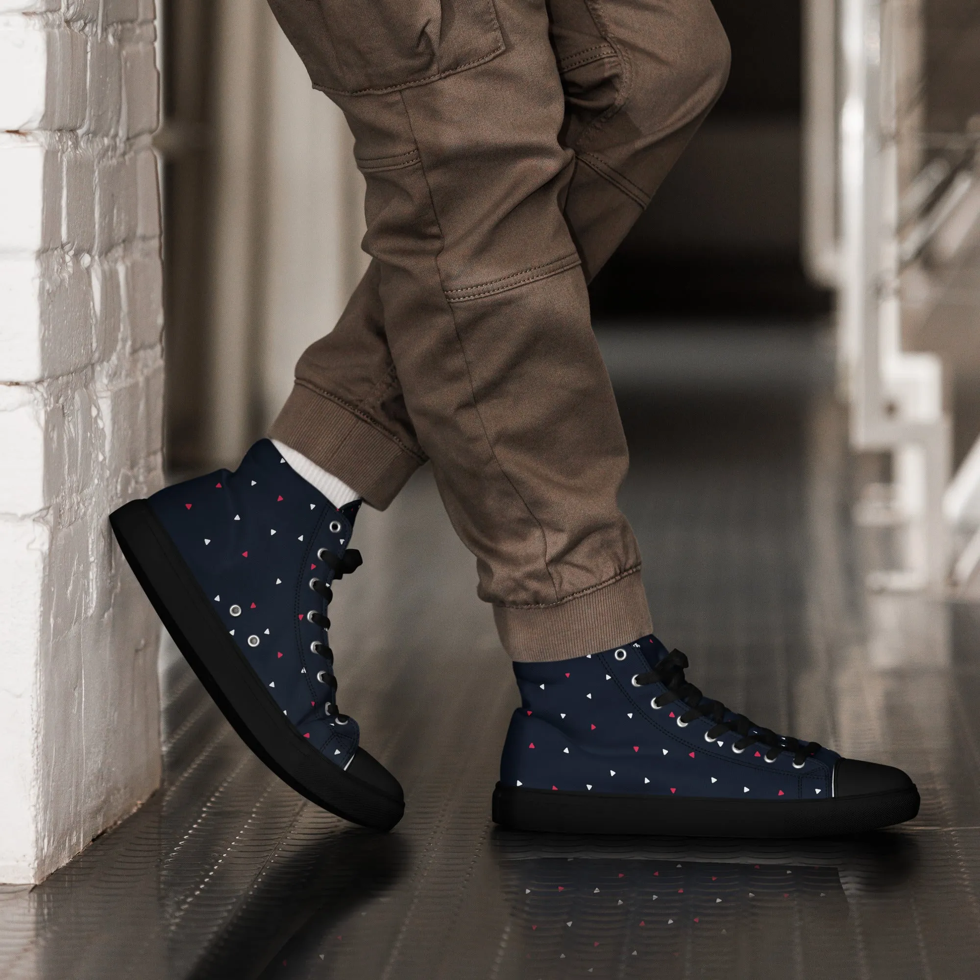 CELEBRATE GOOD TIMES Men’s High Top Canvas Shoes