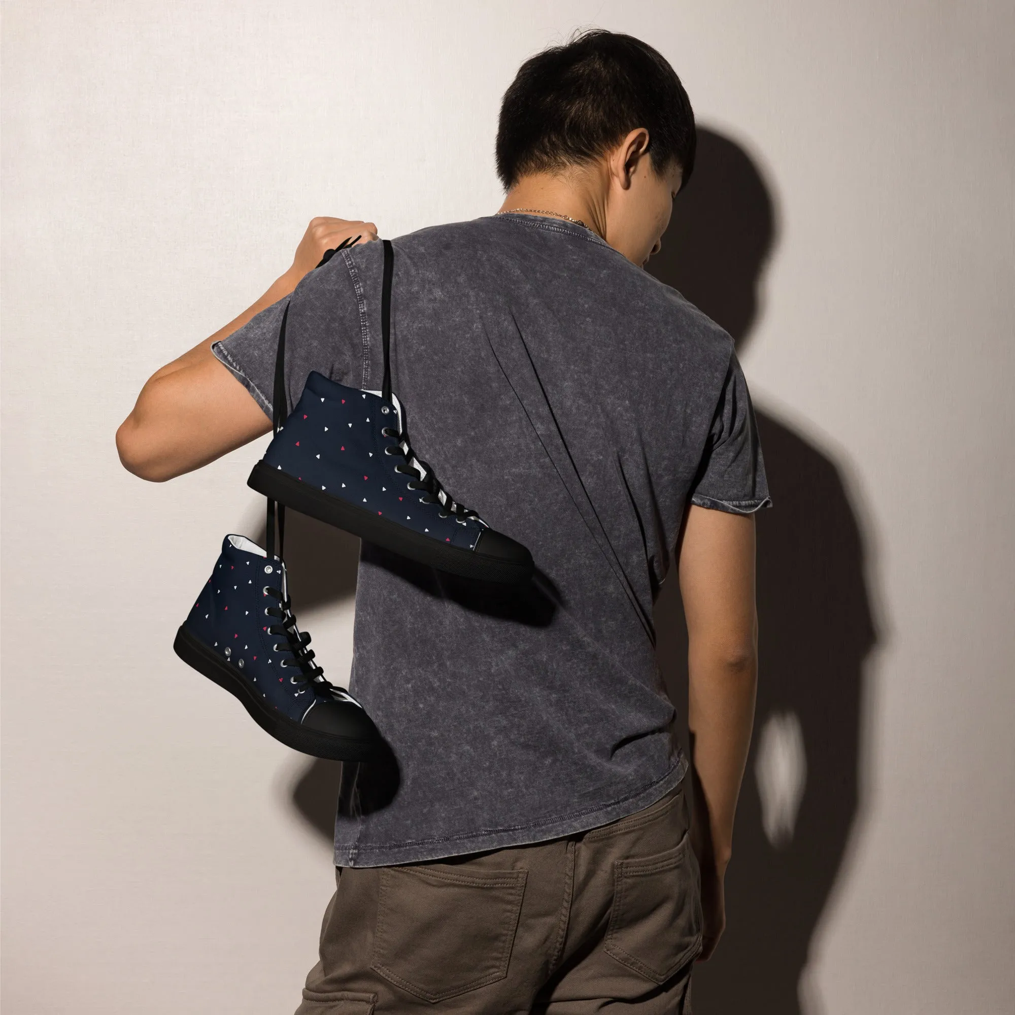 CELEBRATE GOOD TIMES Men’s High Top Canvas Shoes