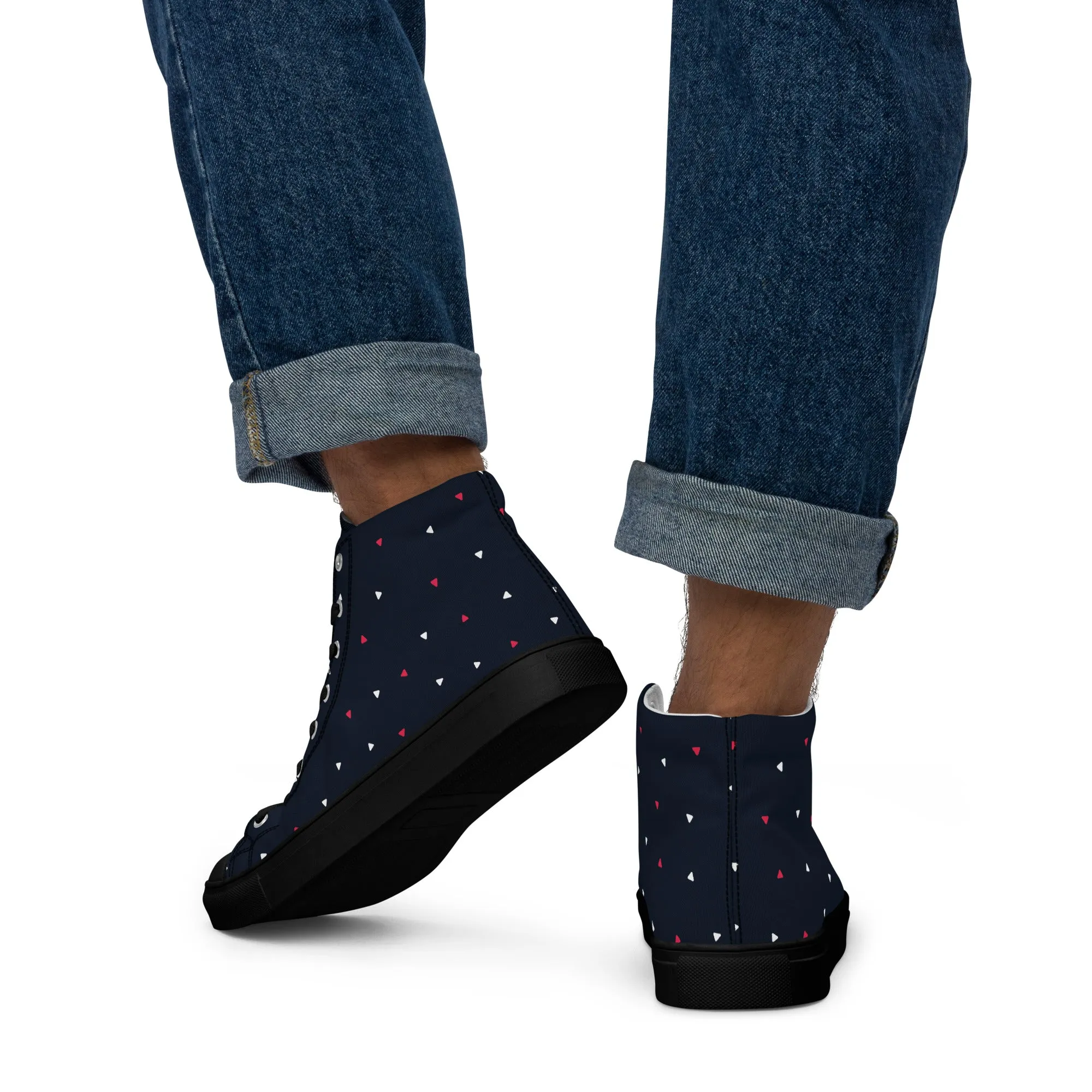 CELEBRATE GOOD TIMES Men’s High Top Canvas Shoes