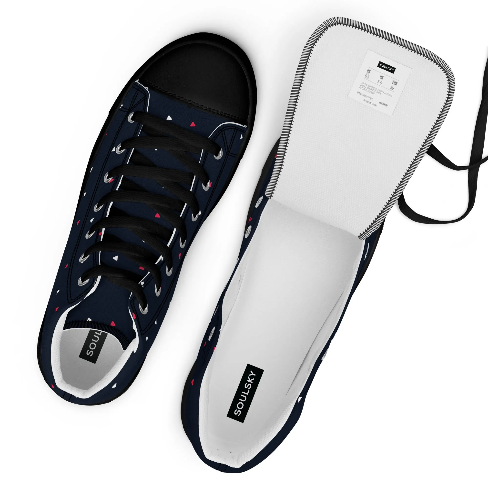 CELEBRATE GOOD TIMES Men’s High Top Canvas Shoes