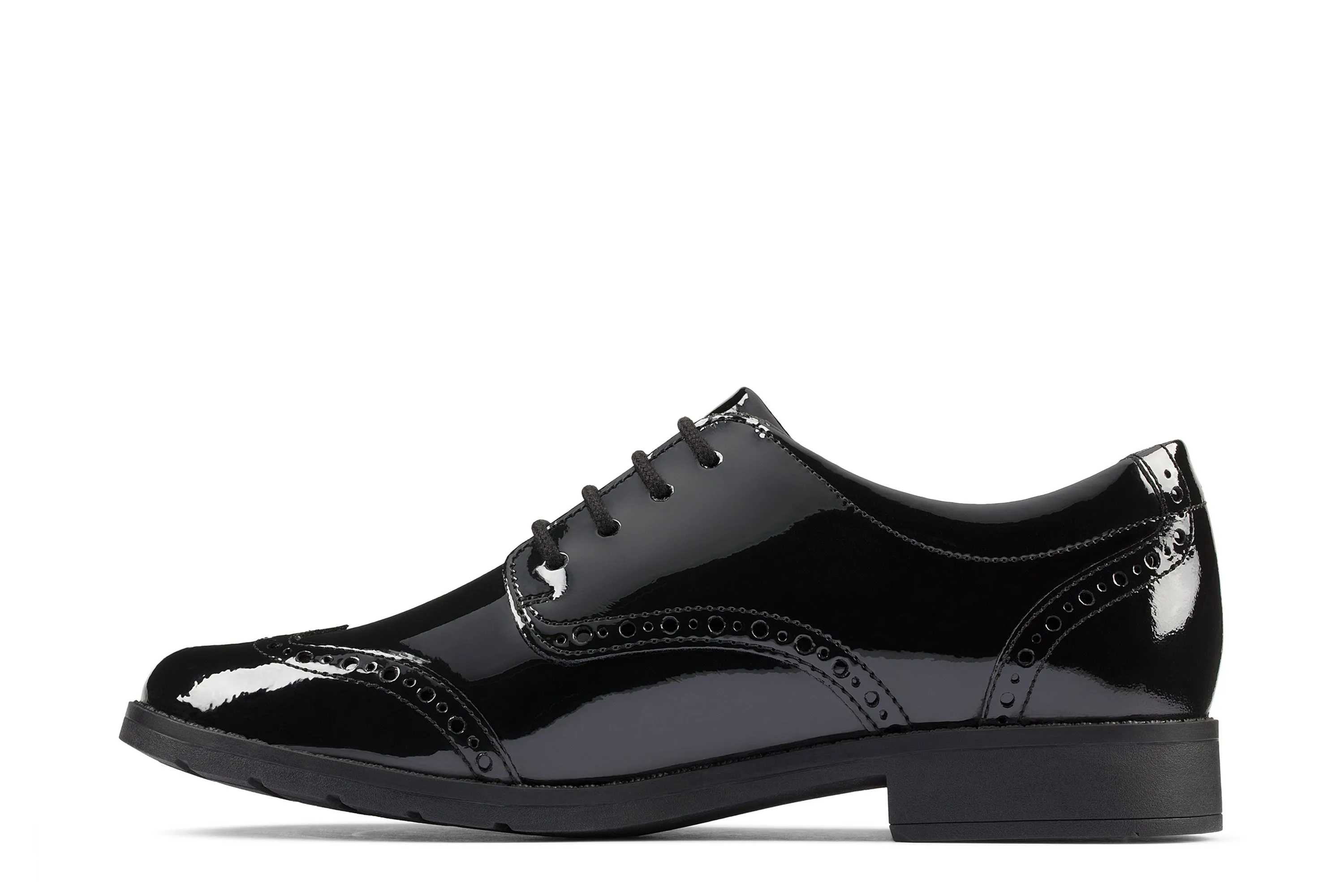 Clarks Aubrie Craft Y Black Patent