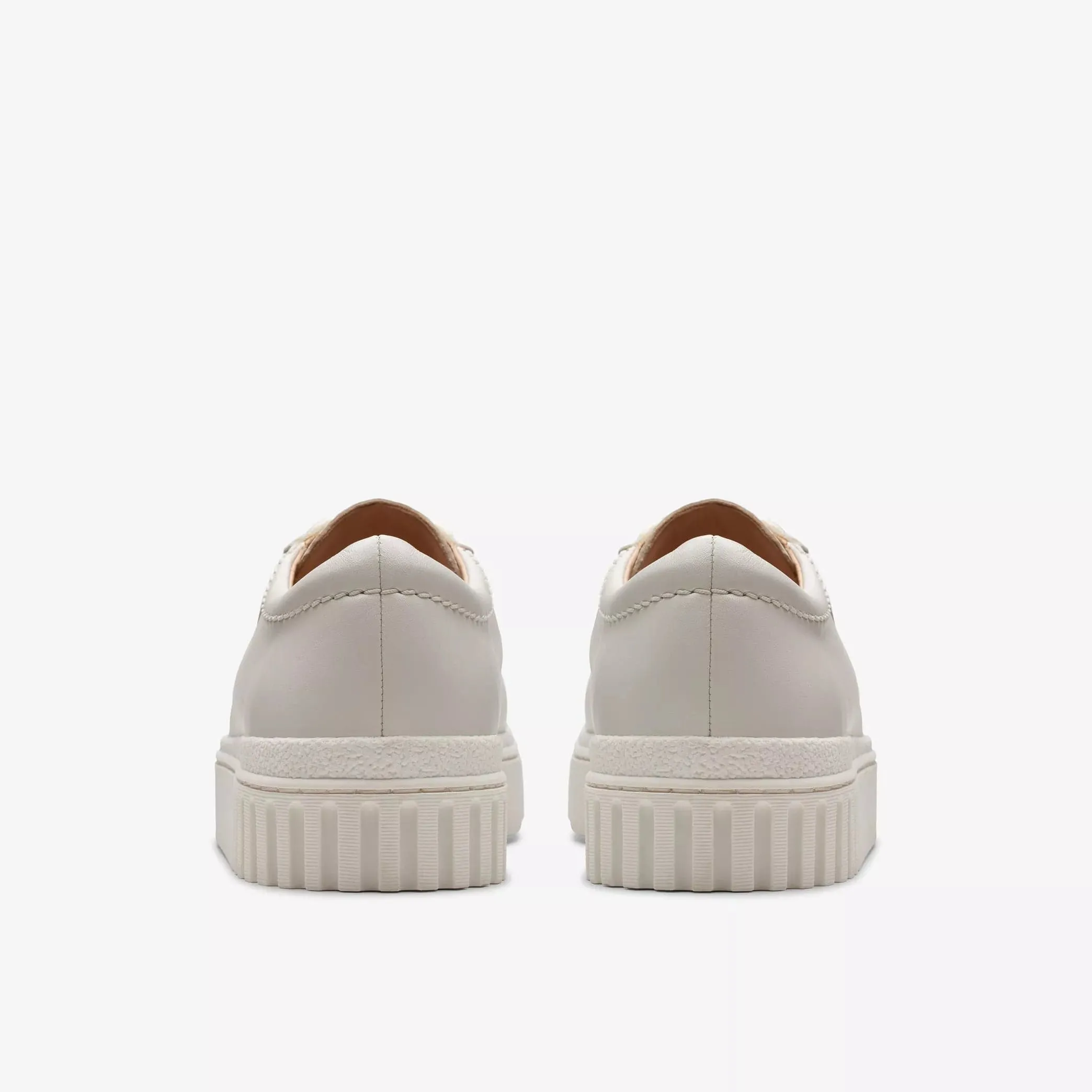 Clarks Women's Mayhill Walk Shoes- Off White Leather