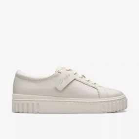 Clarks Women's Mayhill Walk Shoes- Off White Leather