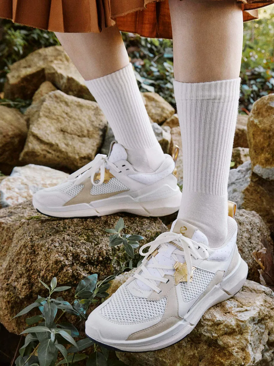 ECCO Biom 2.2 W Ladies Gold/Limestone Mesh/Leather Sneaker