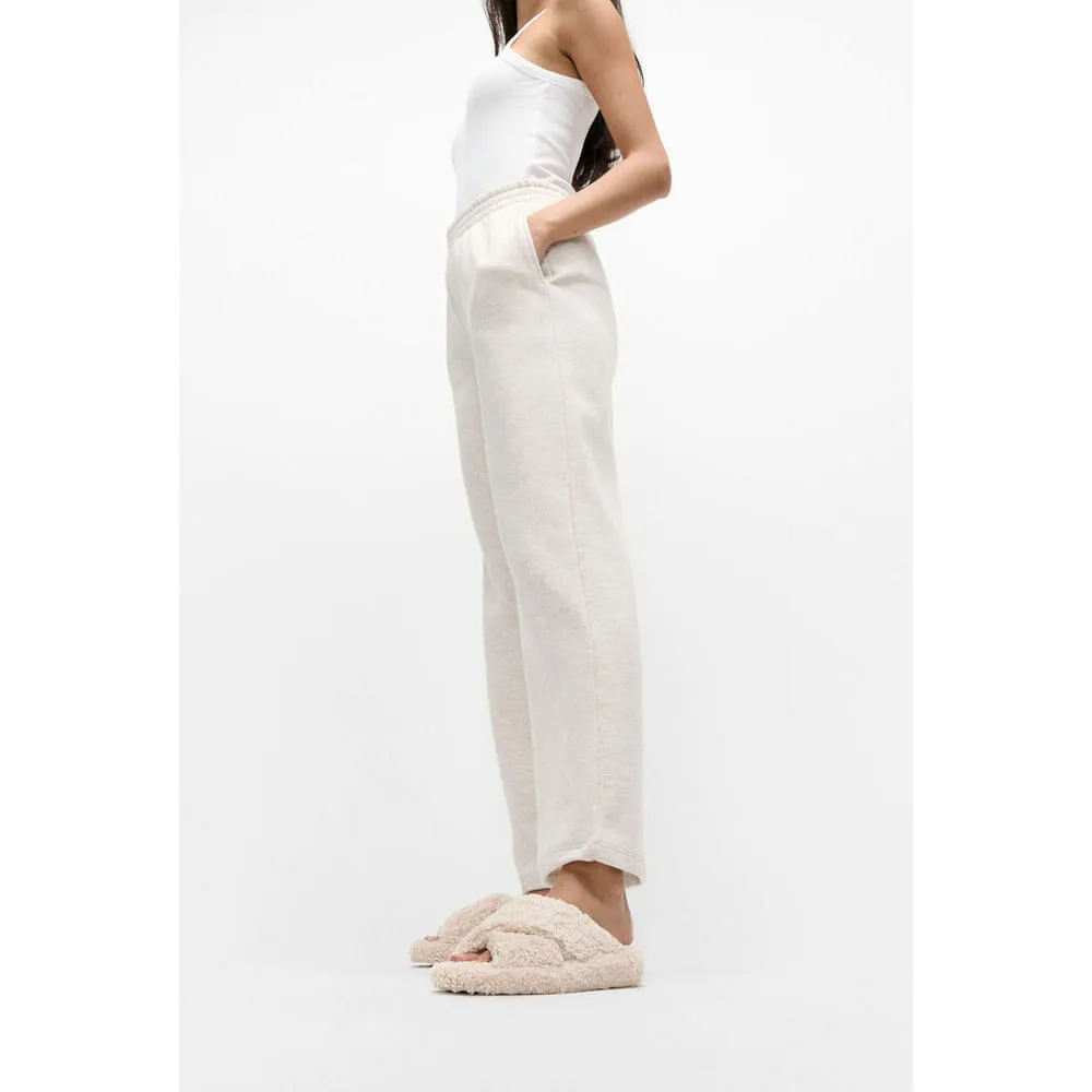 FitFlop iQushion D-Luxe Teddy Cross Slides - Milk Ice