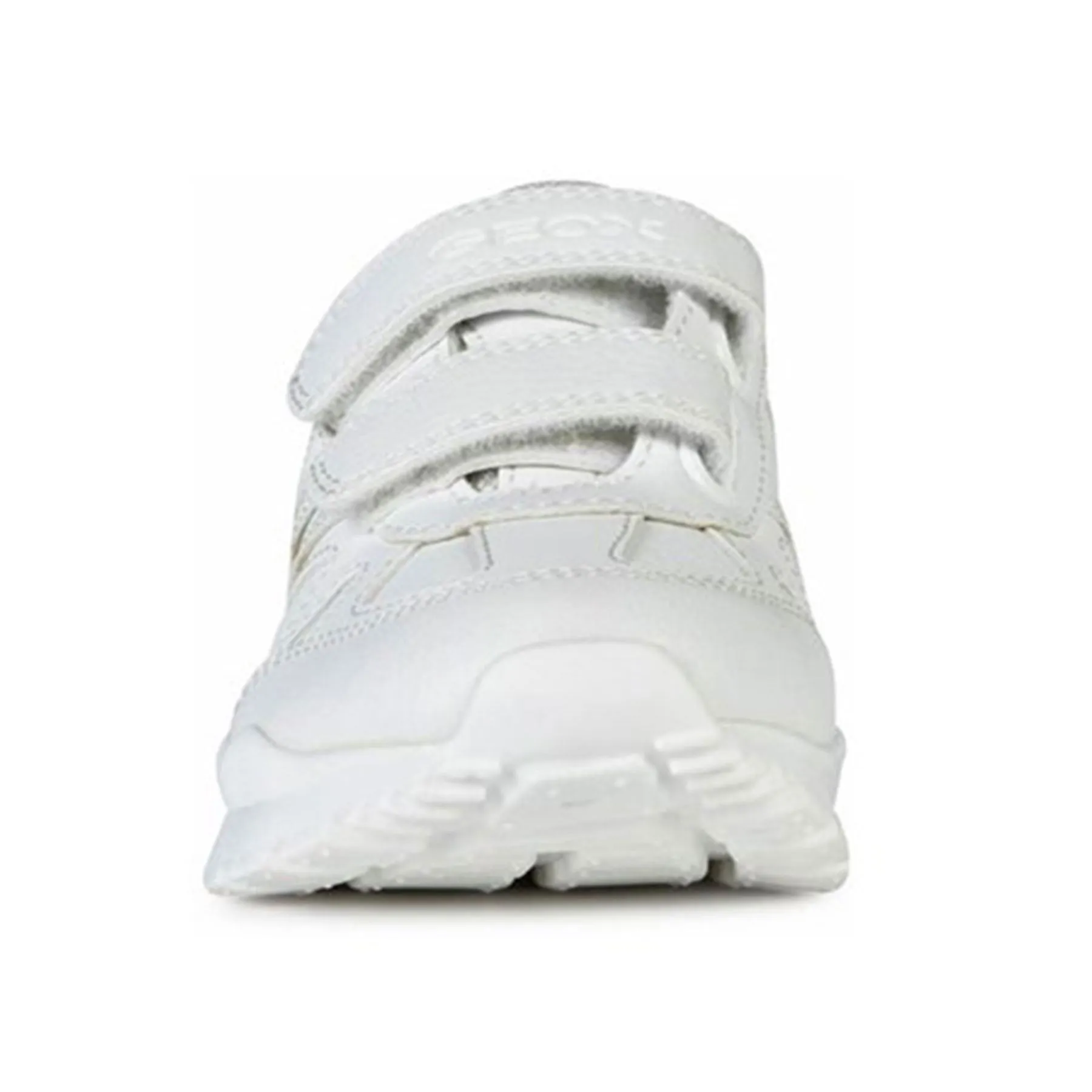 Geox Boys White Touch Fastening Pavel School Shoes