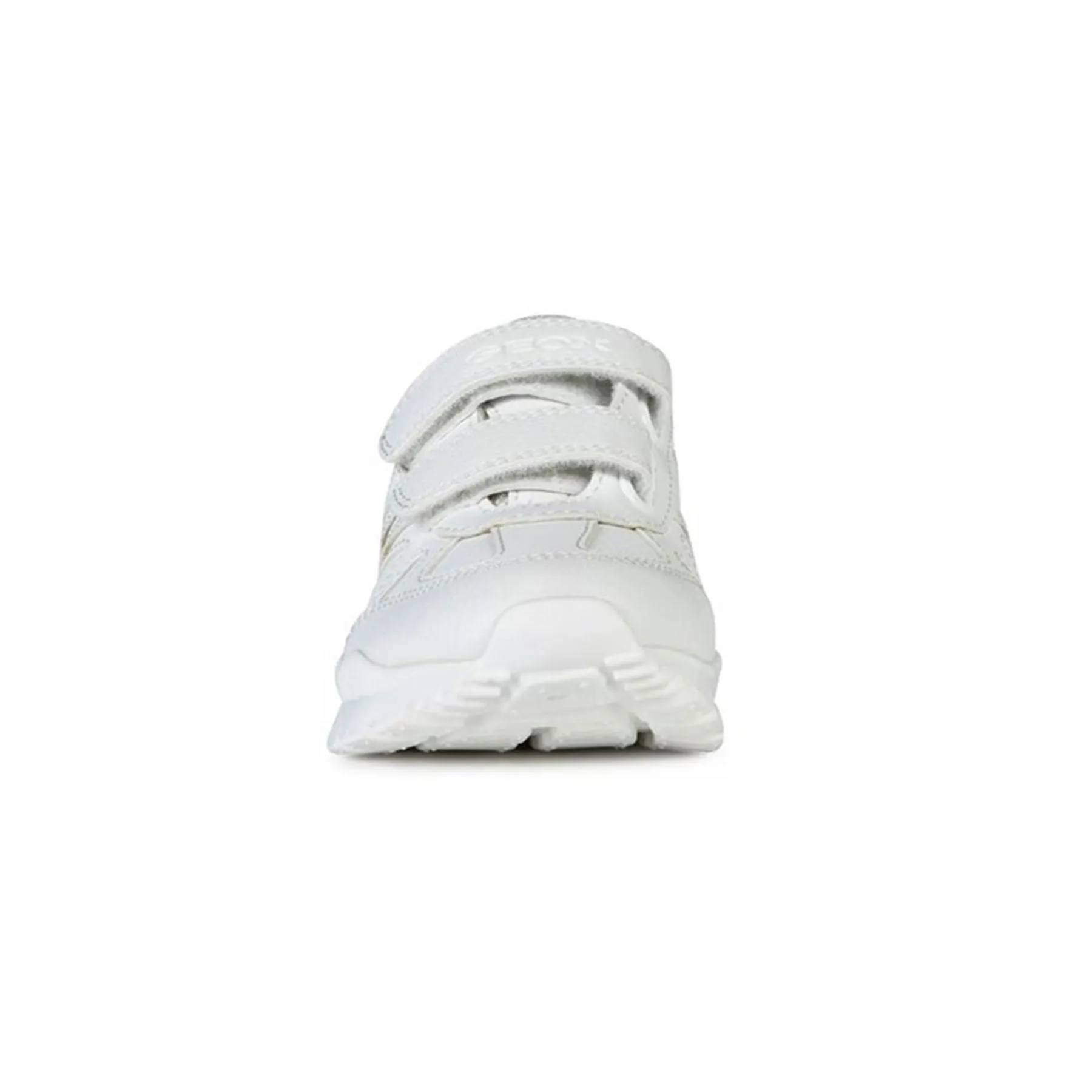Geox Boys White Touch Fastening Pavel School Shoes