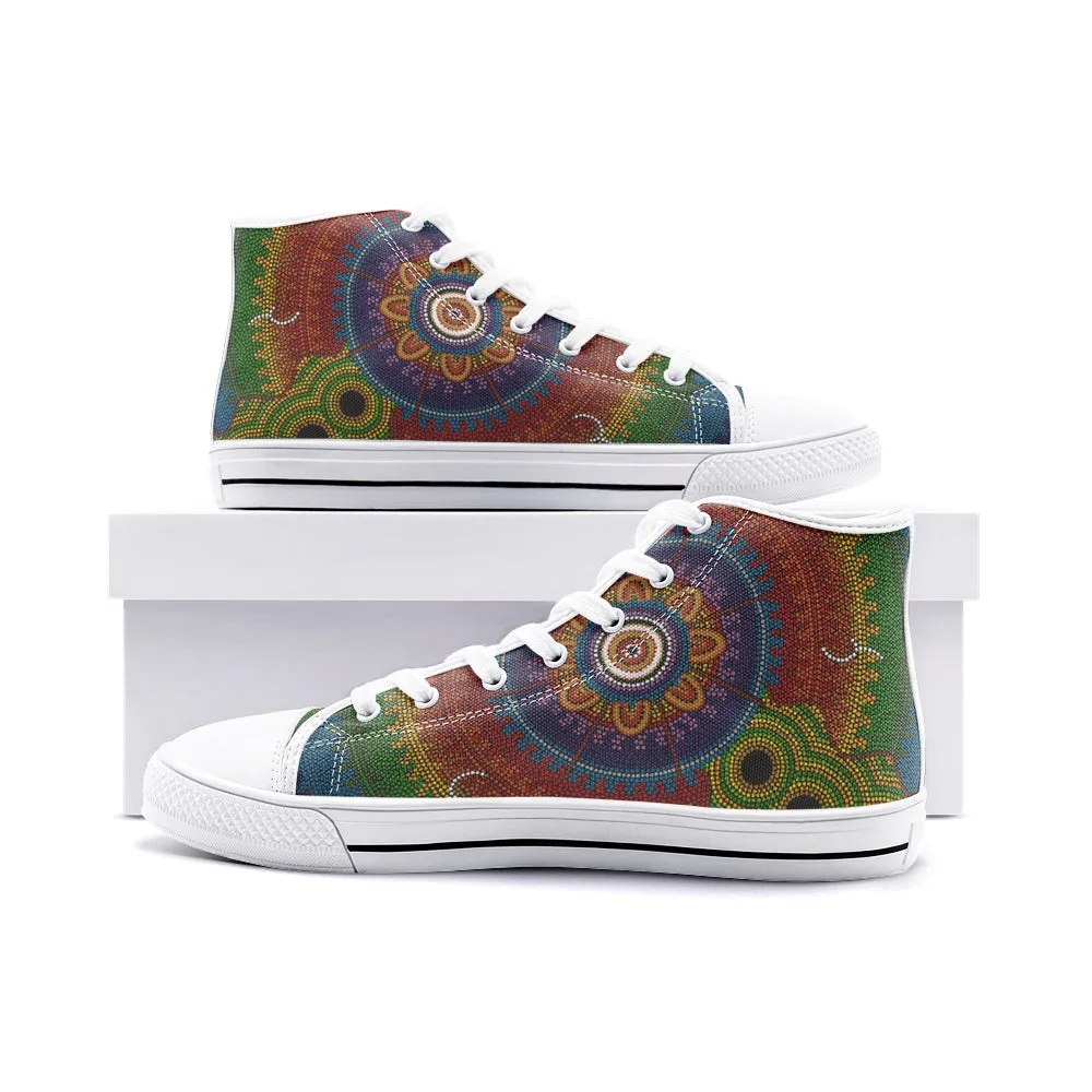 Indigenous Designed High Top Canvas Shoes