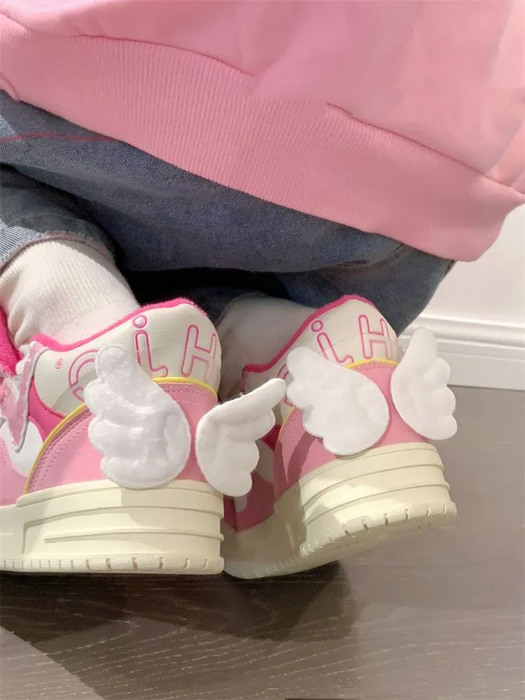 JOSKAA 2024 kawaii Angel Wings Sneakers Shoes - Kimi