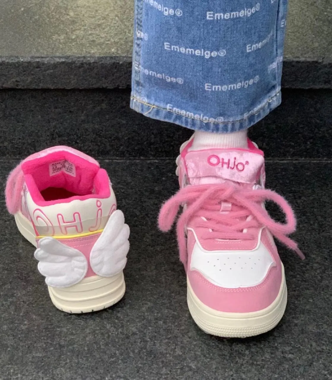 JOSKAA 2024 kawaii Angel Wings Sneakers Shoes - Kimi