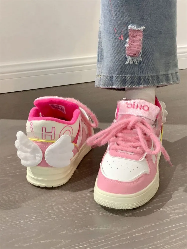JOSKAA 2024 kawaii Angel Wings Sneakers Shoes - Kimi
