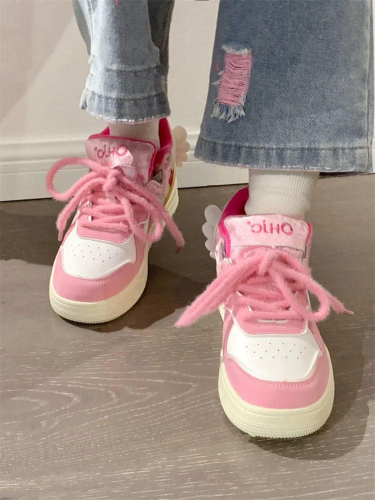 JOSKAA 2024 kawaii Angel Wings Sneakers Shoes - Kimi