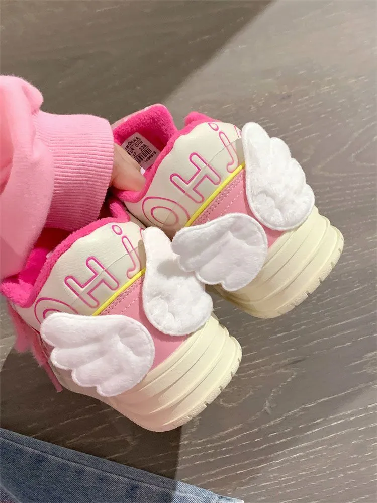 JOSKAA 2024 kawaii Angel Wings Sneakers Shoes - Kimi