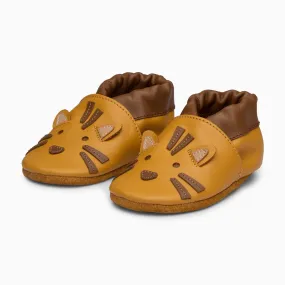 King Brown Leather Baby Shoe - Brown