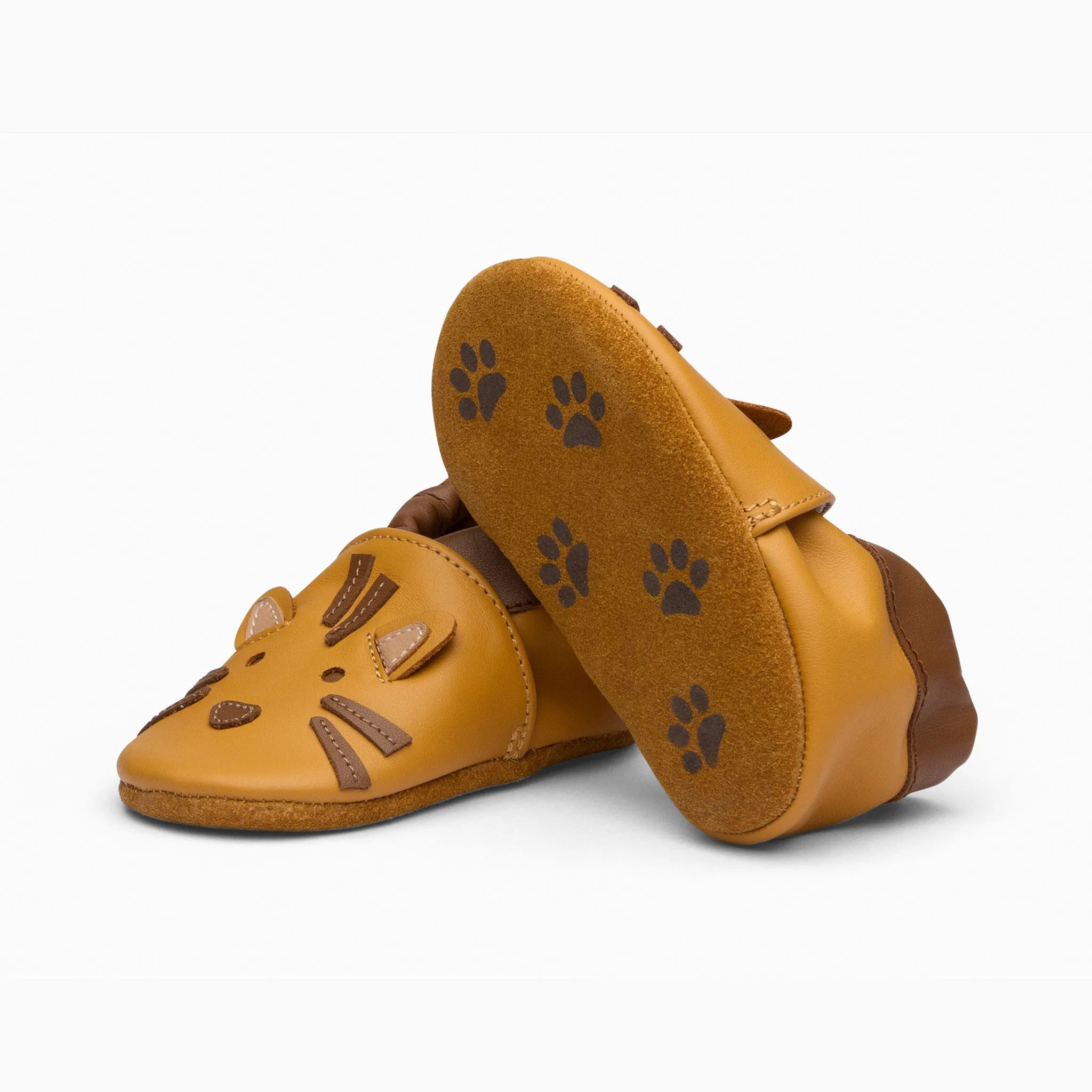 King Brown Leather Baby Shoe - Brown