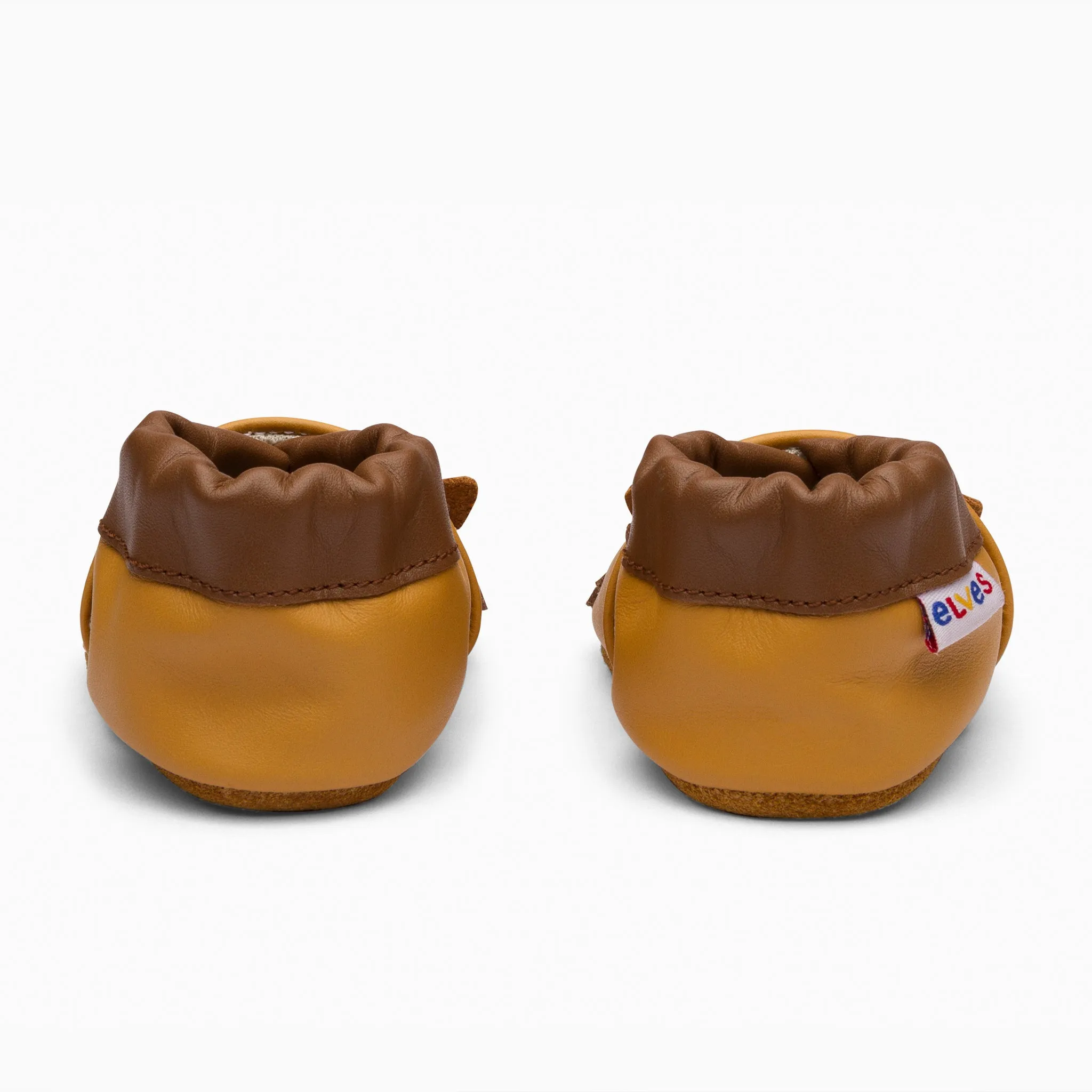King Brown Leather Baby Shoe - Brown