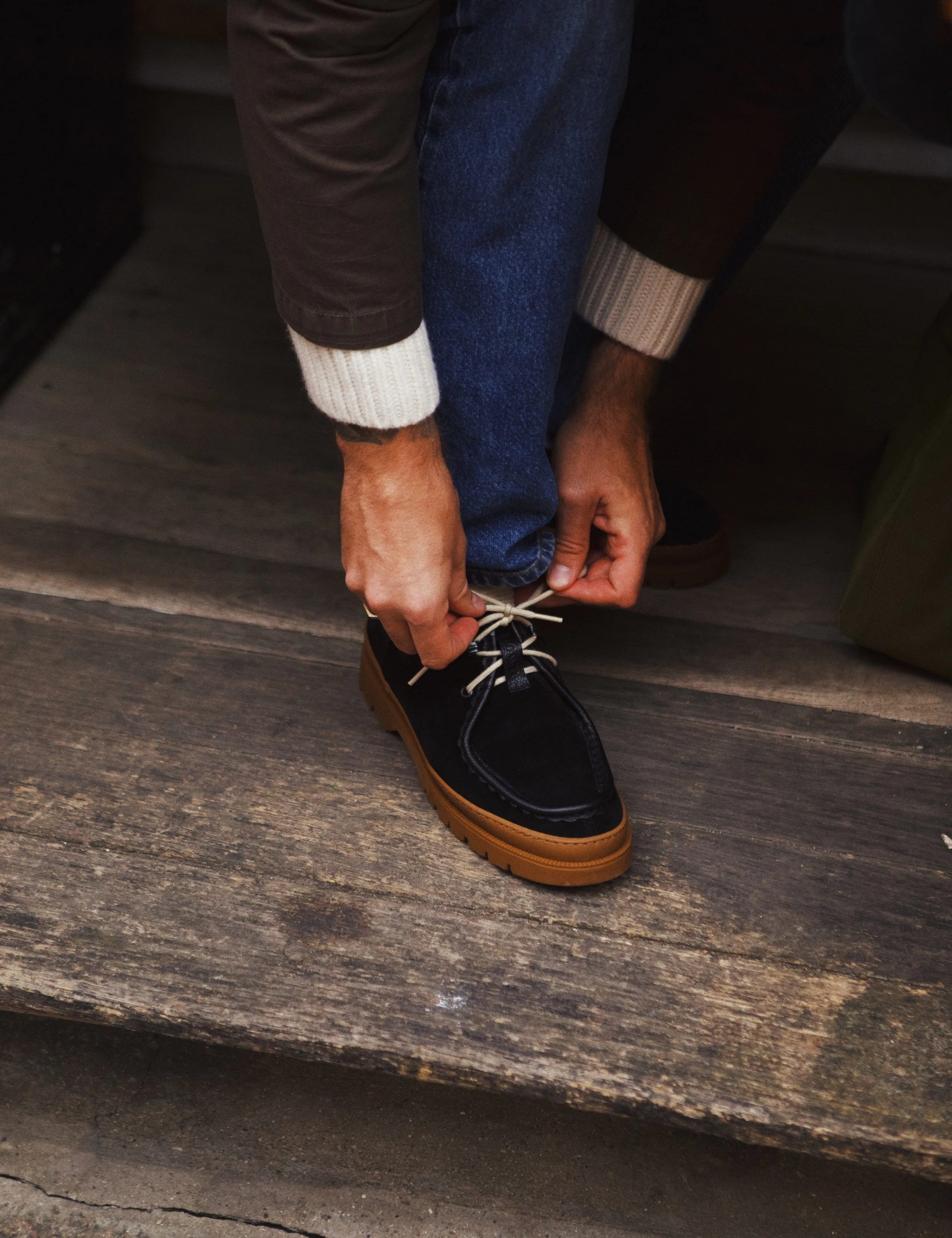 KLEMAN   FORÉT DERBY SHOES - BLACK