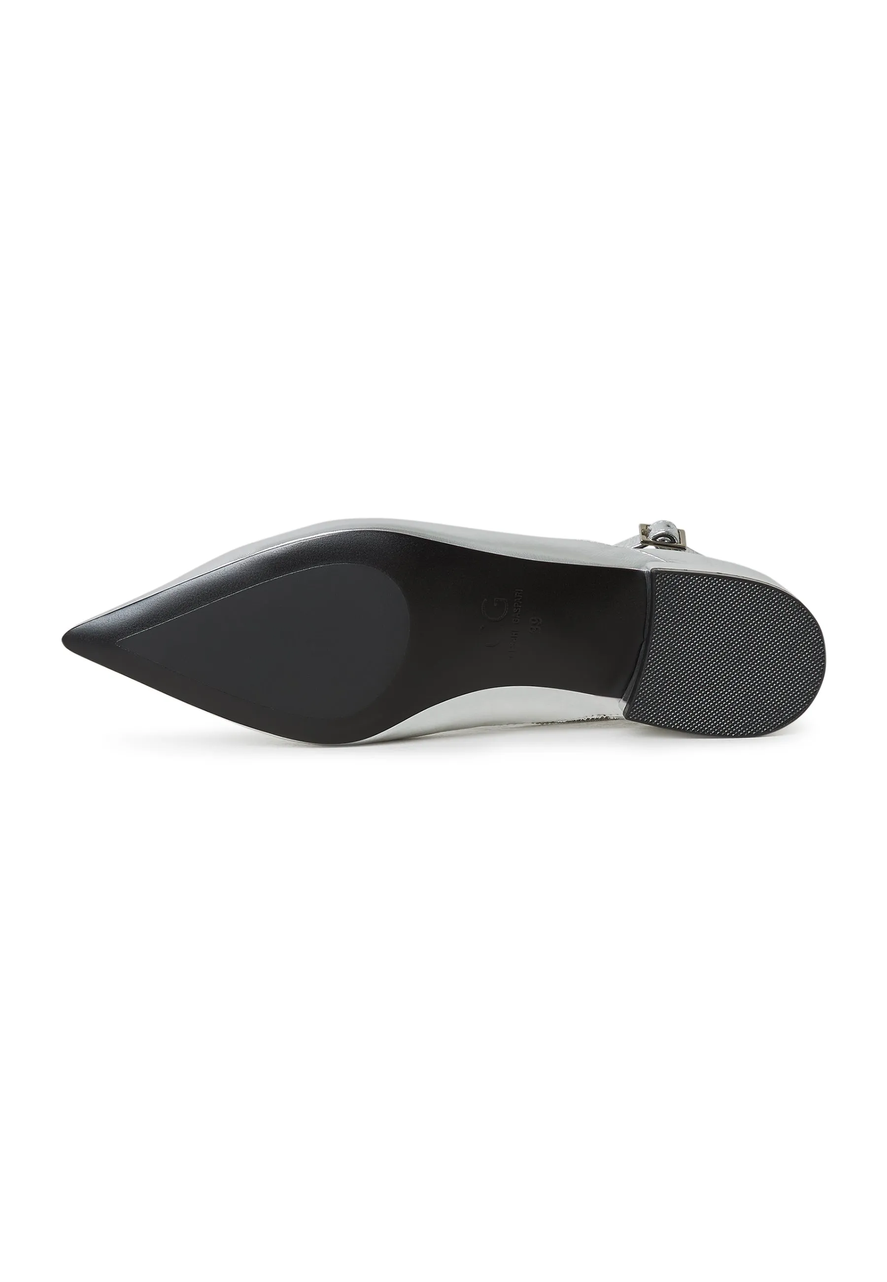 Leather Ballerinas Clara - Silver